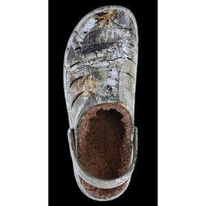 Rugged Shark Real Tree Men's Faux Sherpa Lined Camouflage Clogs SIZE 7 NEW
